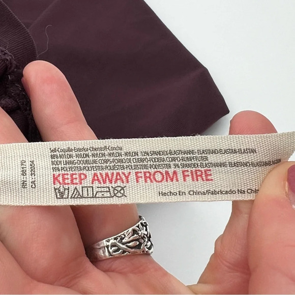 Women’s Free People Duo Corset Long Sleeve Crop Top (Plum) Size Medium - Picture 11 of 13